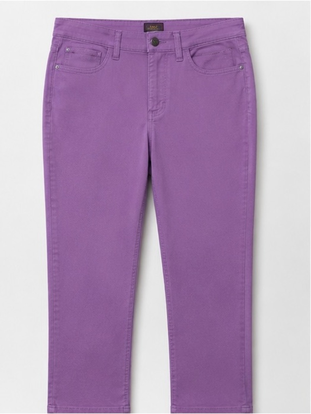 Lee Purple Ankle Crop Stretch Jeans